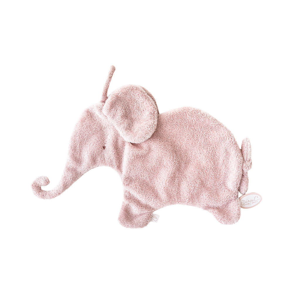 doudou attache tetine Dimpel elephant baby dekbed Dimpel olifant groen baby comforter Dimpel elephant pink rose roos