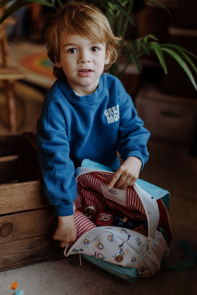 cartable enfant Bruxelles école primaire sac à dos voyage Hello Hossy children's schoolbag primary school travel backpack kinderschooltas basisschool reisrugzak