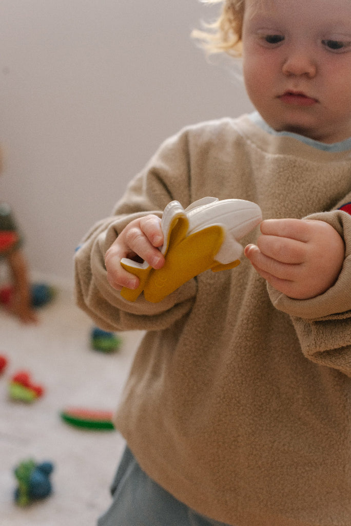 cadeau naissance jeu dentition bébé baby teether birth gift jouet bain bruxelles oli and carol bizoo bizoo