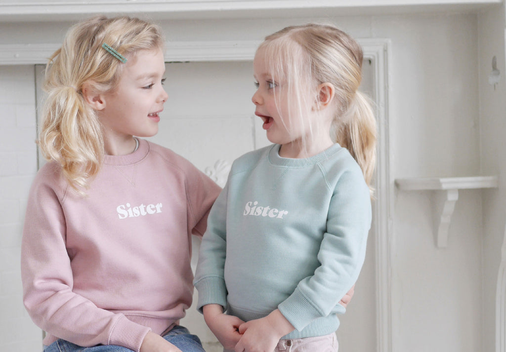 Pull sweat enfant kid sister soeur coton fille bob blossom bruxelles bizoo bizoo brussels