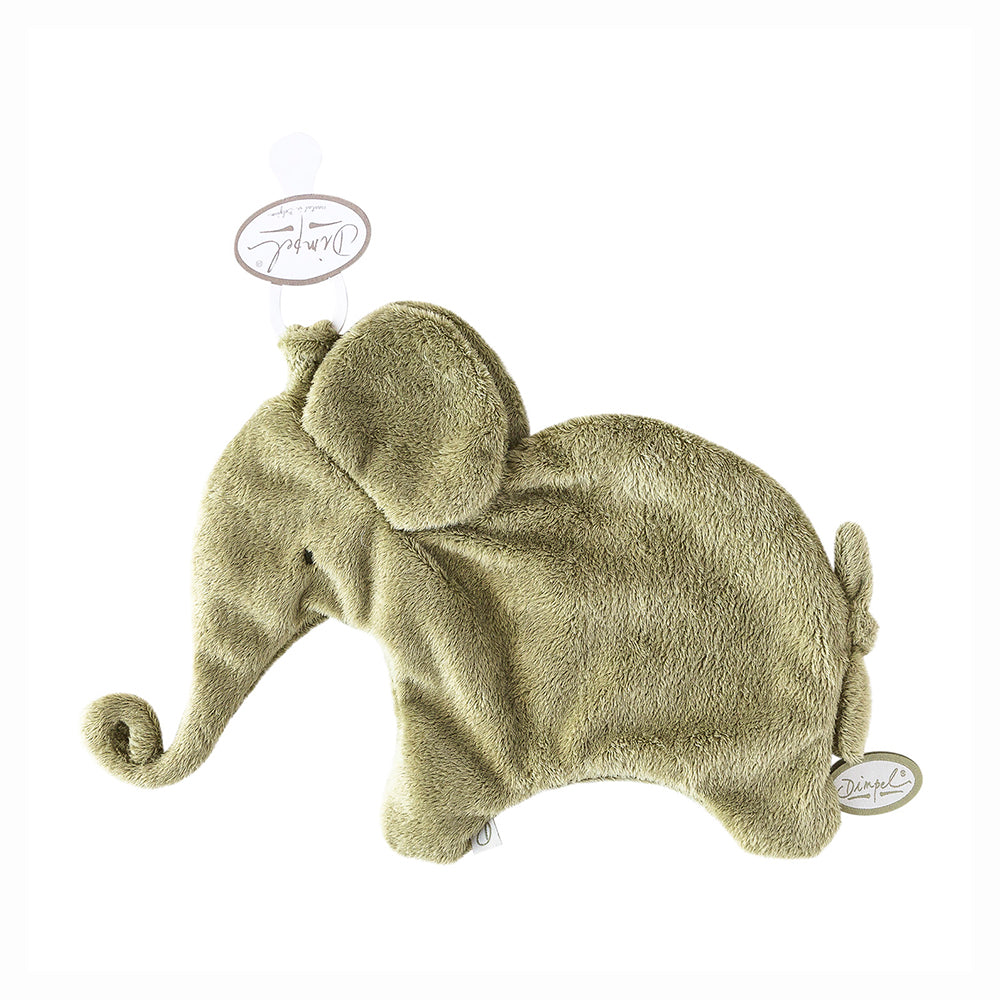 doudou attache tetine Dimpel elephant vert baby dekbed Dimpel olifant groen baby comforter Dimpel elephant green